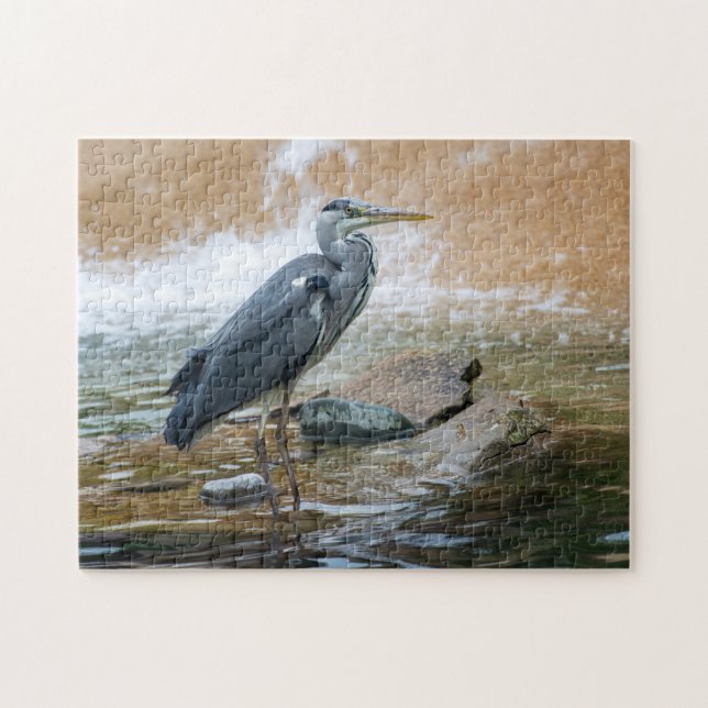 Graureiher Puzzle (Horizontal)