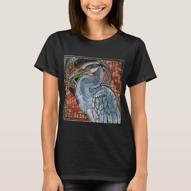 Graureiher T-Shirt (Vorderseite)
