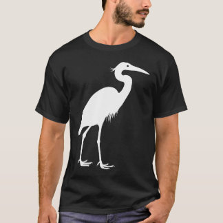 Graureiher-Weiß T-Shirt