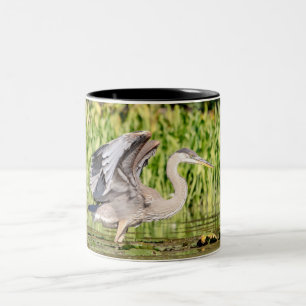 Graureiher Zweifarbige Tasse