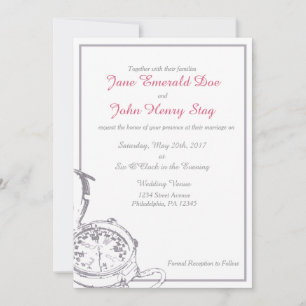 Graureisekompass Hochzeitseinladung Einladung