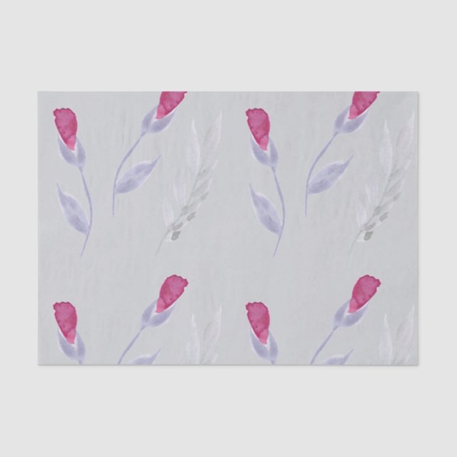 Graurosa Blume Seidenpapier (Vorderseite)