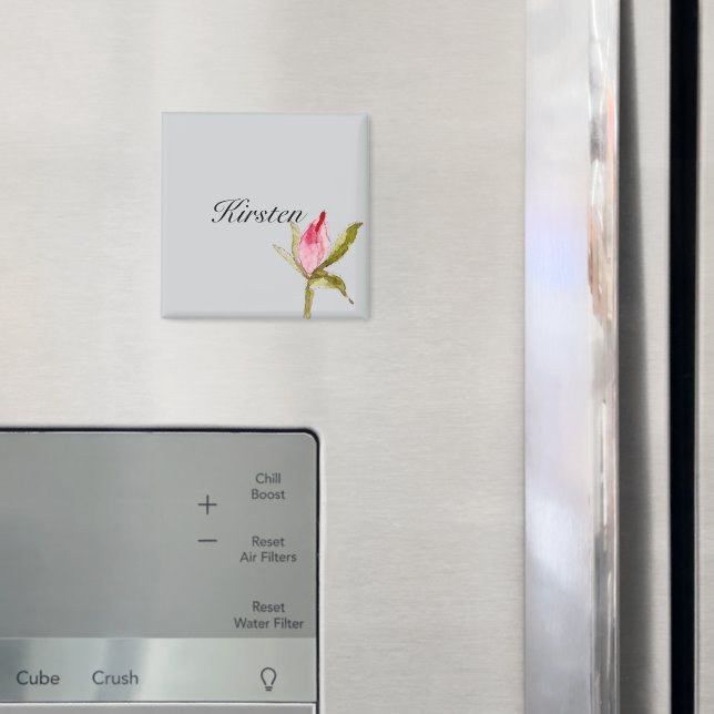 Graurosa Rose Bud Blume Magnet (In Situ (Kühlschrank))