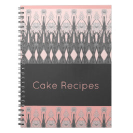 Graurosa und hellrosa Künstlerisch Notizblock