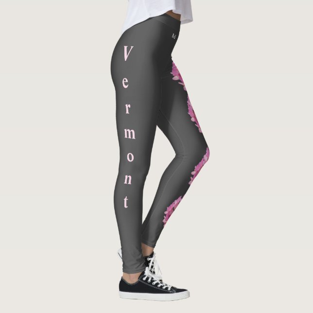 Graurosa Vermont Staat Red Clover Blume Leggings (Rechts)