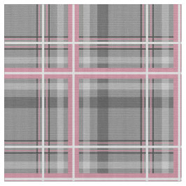 Graurosa, weiße Fensterscheibe kariert Stoff