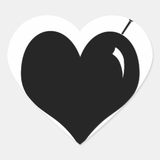 Grausame Liebe Herzkleber Herz-Aufkleber