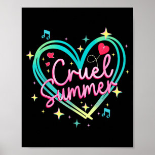 Grausamer Sommer lustig süß retro vintage 70er 80e Poster