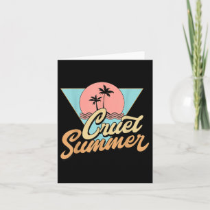 Grausamer Sommer Lustig Süß Retro Vintage Karte