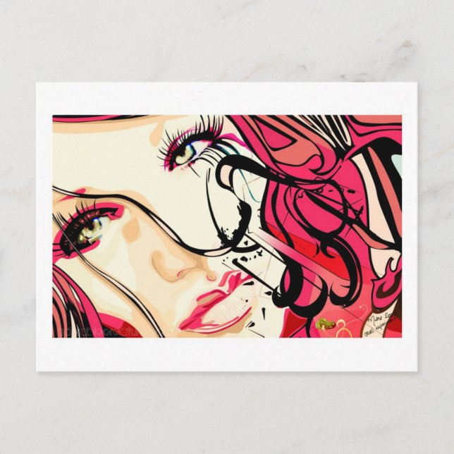 Grausames Experiment Postkarte (Vorderseite)