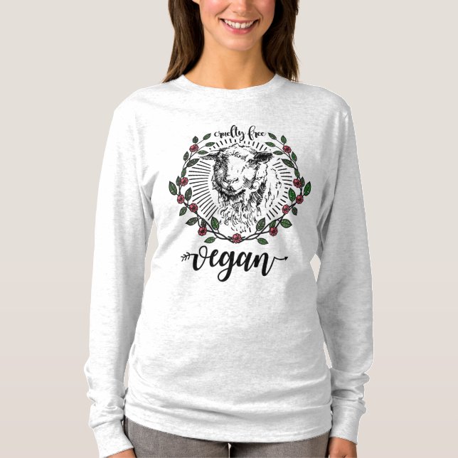 Grausames freies Veganes Shirt (Vorderseite)