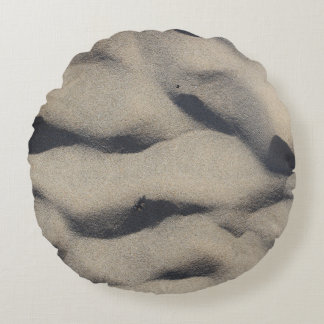Grausand Rundes Kissen