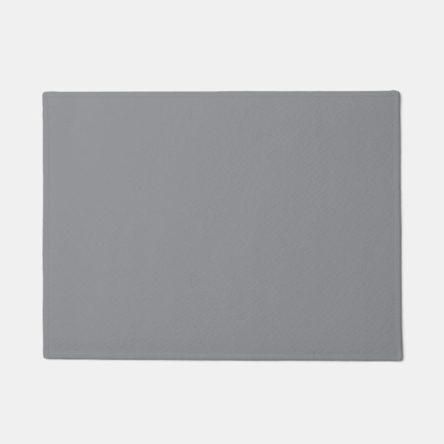 Grauschachtel Stone Solid Color Print, neutral Fußmatte (Vorderseite)