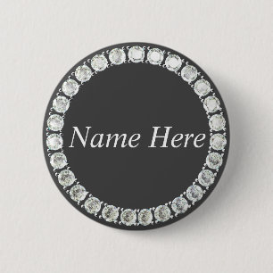 Grauschloss der anpassbaren Rhinestone Button