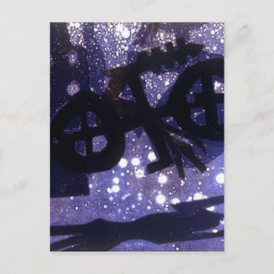 Grauschwarz Postkarte