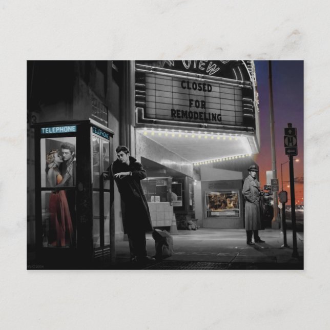 Grauschwarz Postkarte (Vorderseite)