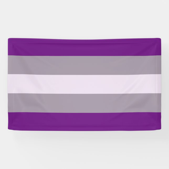 Grausexueller Stolz Banner (Horizontal)