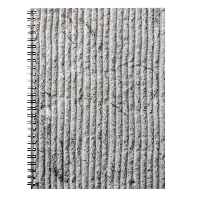 Grausteinfarbene Wandstruktur. Textur der Steinmau Notizblock (Vorderseite)