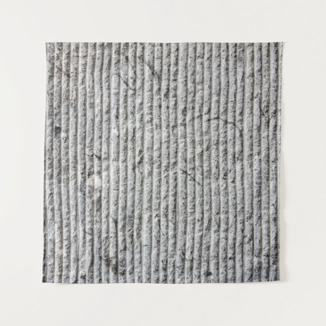 Grausteinfarbene Wandstruktur. Textur der Steinmau Wandteppich (Vorderseite)