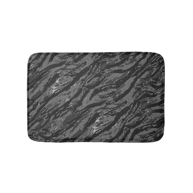 Graustreifen-Camouflage Badematte (Vorderseite)