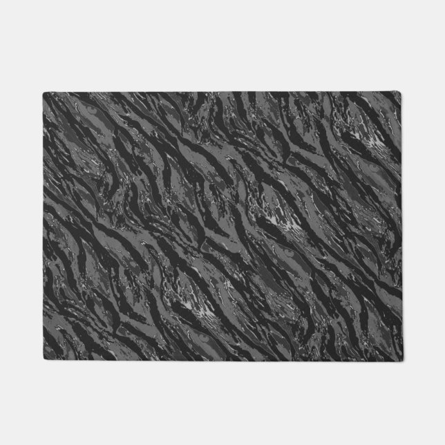 Graustreifen-Camouflage Fußmatte (Vorderseite)
