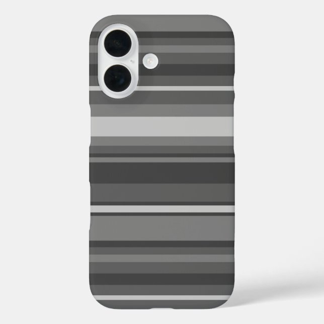 Graustreifen Case-Mate iPhone Hülle (Rückseite)