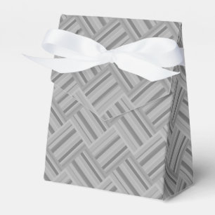 Graustreifen diagonales Webmuster Geschenkschachtel