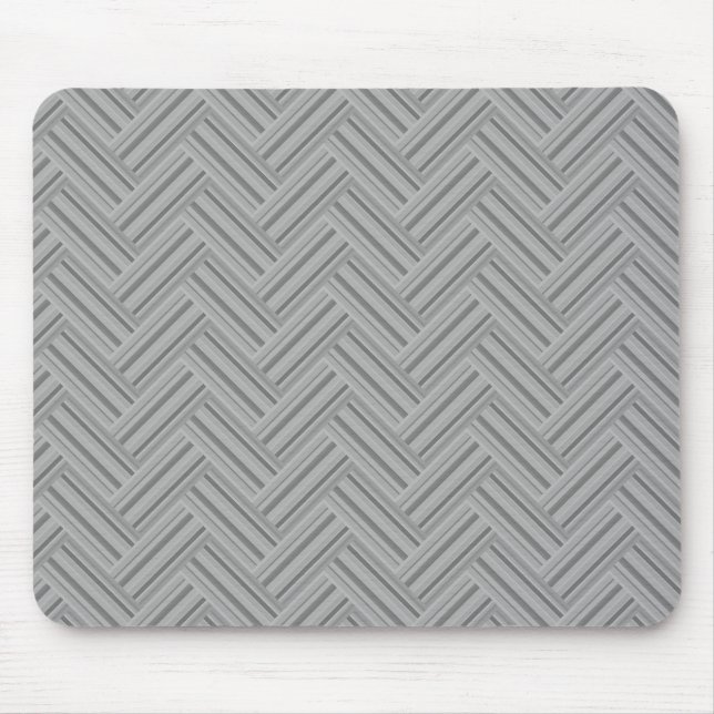 Graustreifen-Doppelwegemuster Mousepad (Vorne)