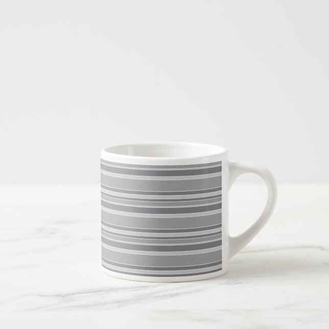 Graustreifen Espressotasse (Rechts)