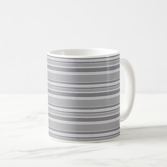 Graustreifen Kaffeetasse (VorderseiteRechts)