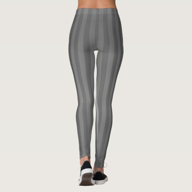 Graustreifen Leggings (Rückseite)