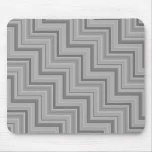 Graustreifen Treppenmuster Mousepad
