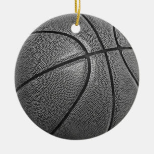 Graustufen-Basketball Keramikornament
