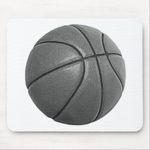 Graustufen-Basketball Mousepad