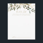 Graustufen der Hochzeit im Herbst Postkarte<br><div class="desc">Diese Eimerkarten der Hochzeit im Herbst sind die ideale Ergänzung für einen modernen Hochzeitsempfang oder ein modernes Brautparty. Das Design zeichnet sich durch charmantes künstlerisches Grün und goldenes Blattwerk aus. Ändern Sie den Wortlaut in Anzug jedes Lebensereignisses. Das Schild der Schaufelliste wird separat verkauft.</div>