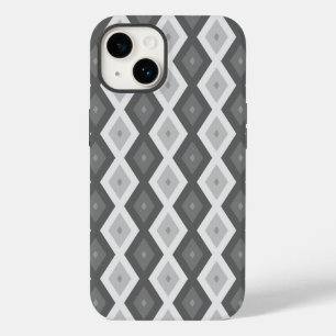 Graustufen-Diamantmuster Case-Mate iPhone 14 Hülle
