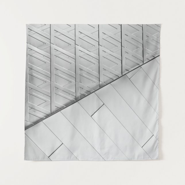 Graustufen-Foto Wandteppich (Vorderseite)