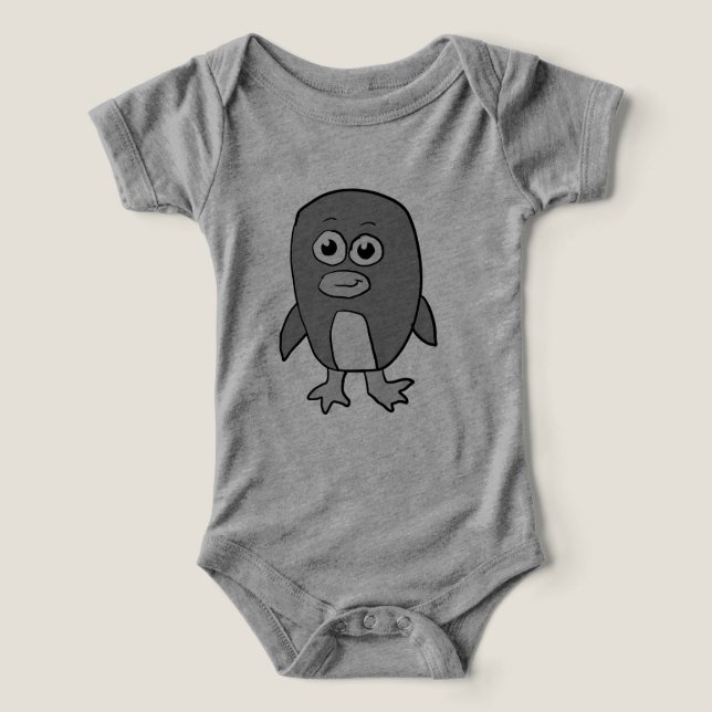 Graustufen Pinguin (Design Vorderseite)