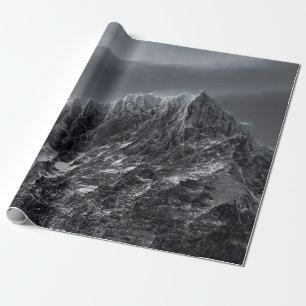 GRAUSTUFENFOTOGRAFIE EINES BERGES GESCHENKPAPIER