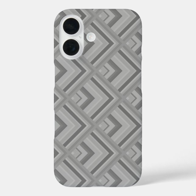 Graustufenmuster Case-Mate iPhone Hülle (Rückseite)