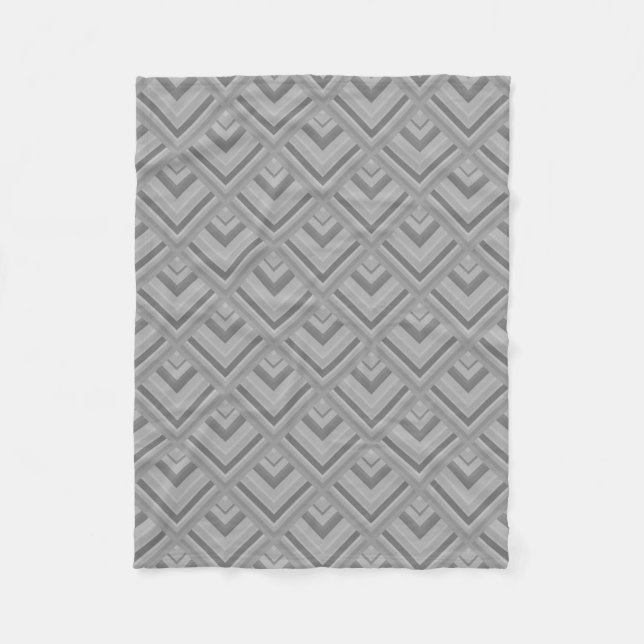 Graustufenmuster Fleecedecke (Vorderseite)