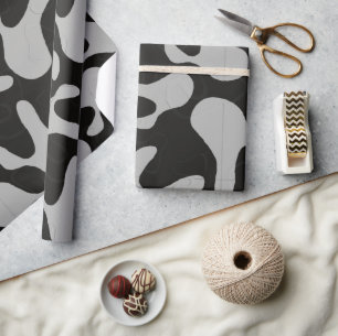 Grautarnung Geschenkpapier
