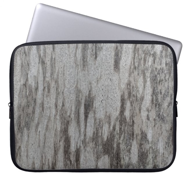 Grautextil Laptopschutzhülle (Vorderseite)