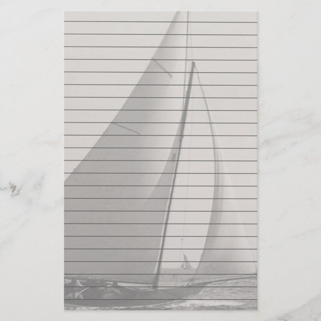 Grautonsegler mit Leinen Briefpapier (Vorderseite)