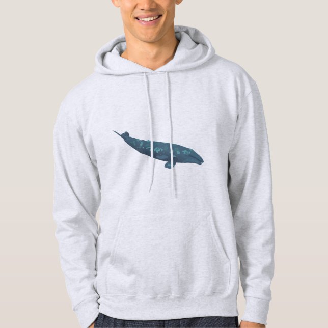 Grauwal Hoodie (Vorderseite)