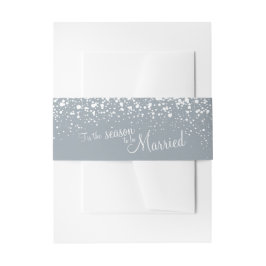 Grauweiß ist die Jahreszeit verheiratet Einladungsbanderole
