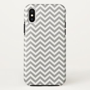 Grauweiß Zickzack Case-Mate iPhone Hülle