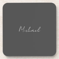 Grauweiße Handschrift Minimalistisch Ihren Namen