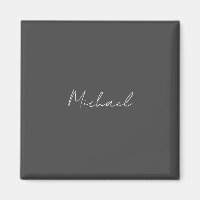 Grauweiße Handschrift Minimalistisch Ihren Namen