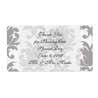 Grauweißer Barockdamast